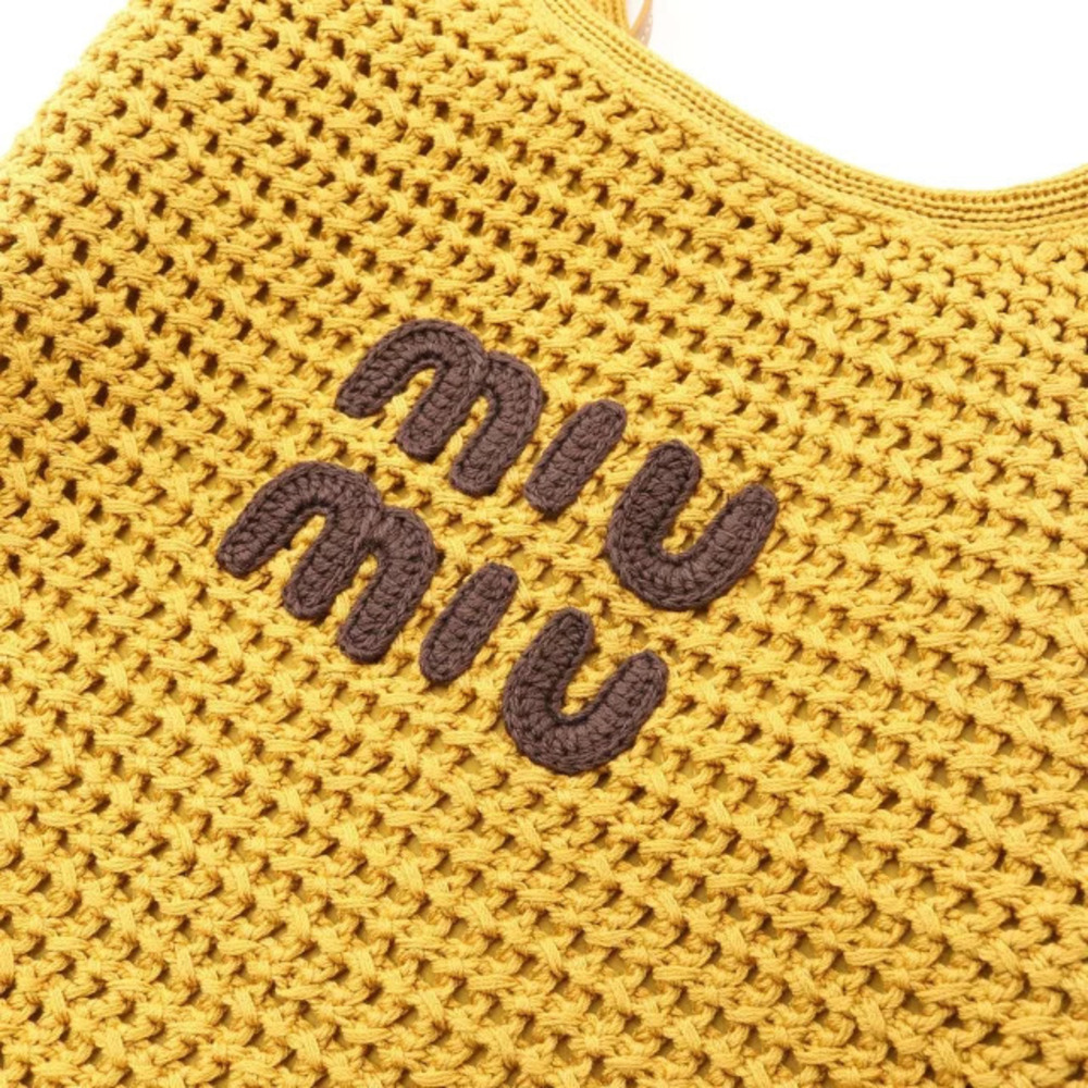 Miu Miu Tote Canvas Bag Brown - Picture 5 of 5